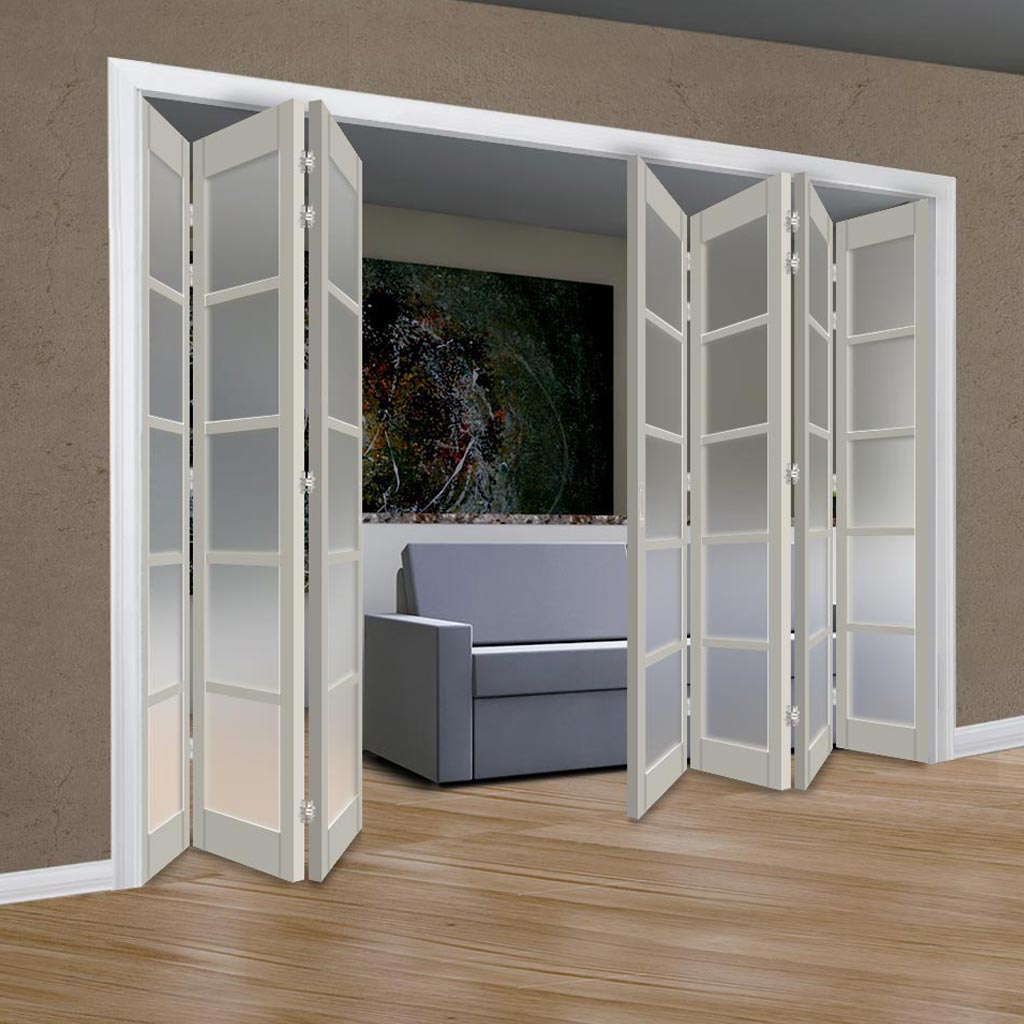 Eco-Urban Bedford 5 Pane DD6205F 4+3 - Frosted Glass